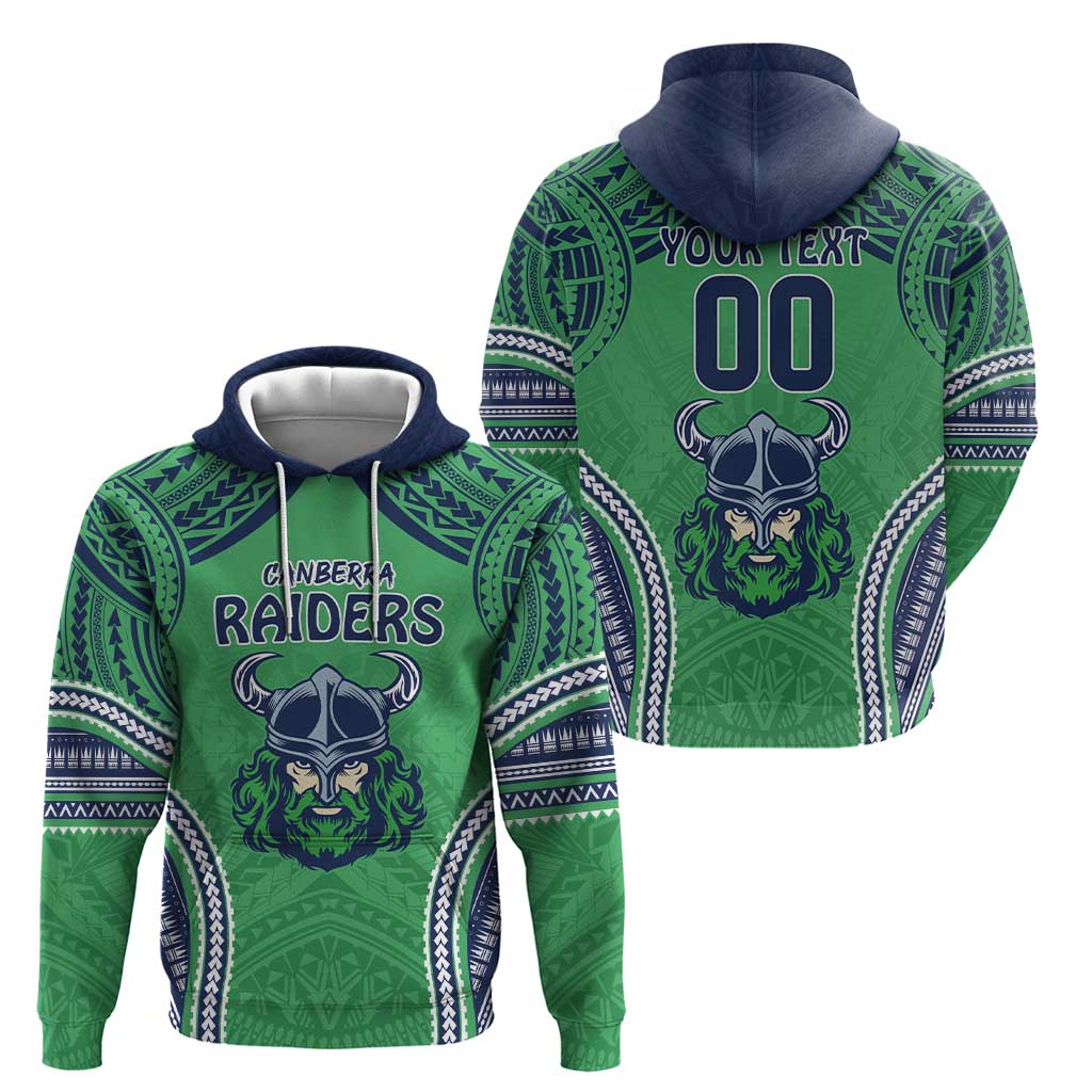 Raiders Rugby Custom Hoodie With Polynesian Style