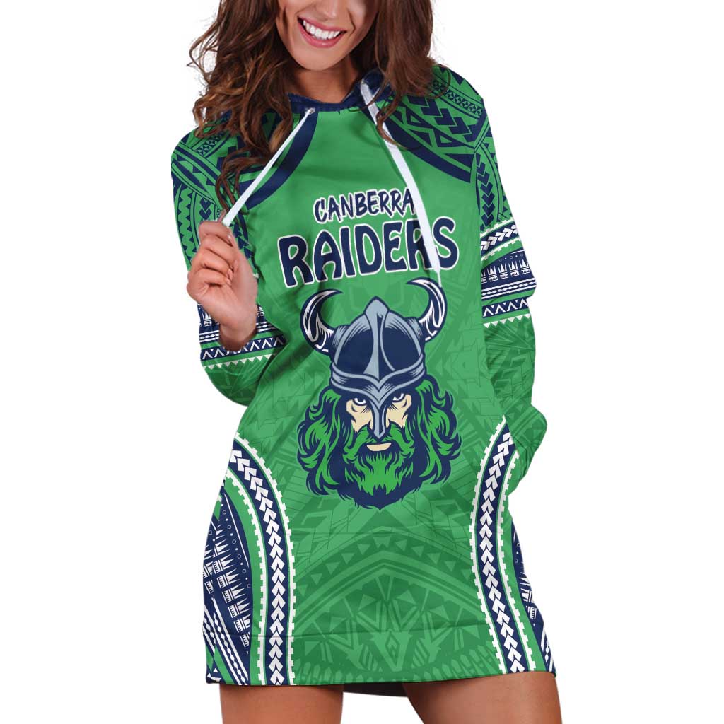 Raiders Rugby Custom Hoodie Dress With Polynesian Style
