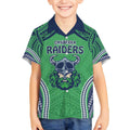 Raiders Rugby Custom Kid Hawaiian Shirt With Polynesian Style