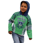 Raiders Rugby Custom Kid Hoodie With Polynesian Style