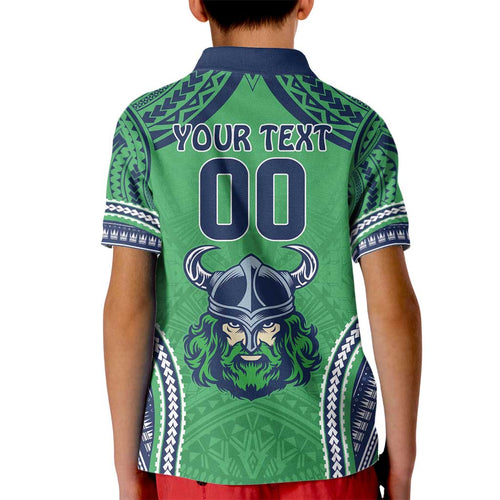 Raiders Rugby Custom Kid Polo Shirt With Polynesian Style