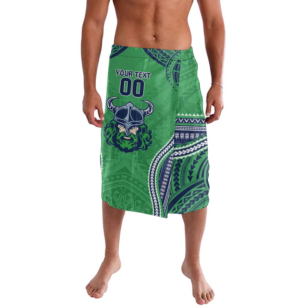 Raiders Rugby Custom Lavalava With Polynesian Style