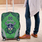 Raiders Rugby Custom Luggage Cover With Polynesian Style