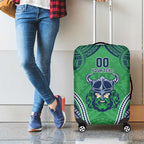 Raiders Rugby Custom Luggage Cover With Polynesian Style