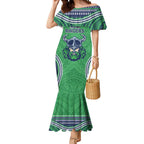 Raiders Rugby Custom Mermaid Dress With Polynesian Style