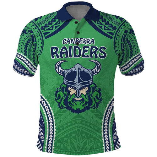 Raiders Rugby Custom Polo Shirt With Polynesian Style