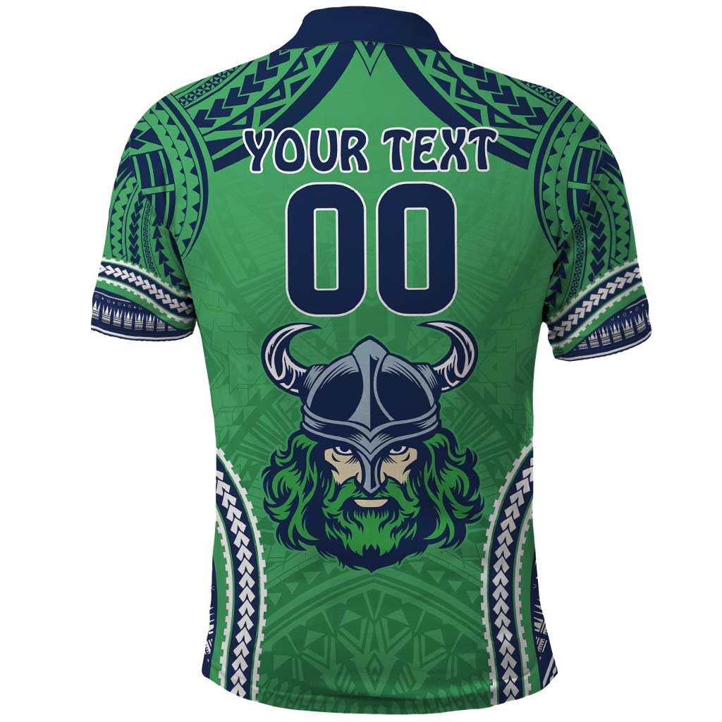 Raiders Rugby Custom Polo Shirt With Polynesian Style