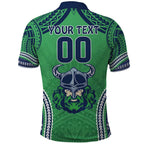 Raiders Rugby Custom Polo Shirt With Polynesian Style