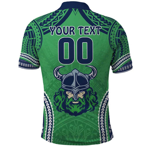 Raiders Rugby Custom Polo Shirt With Polynesian Style