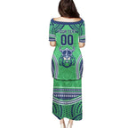 Raiders Rugby Custom Puletasi With Polynesian Style