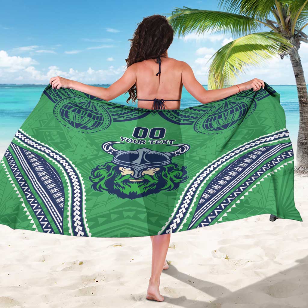 Raiders Rugby Custom Sarong With Polynesian Style
