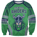 Raiders Rugby Custom Sweatshirt With Polynesian Style