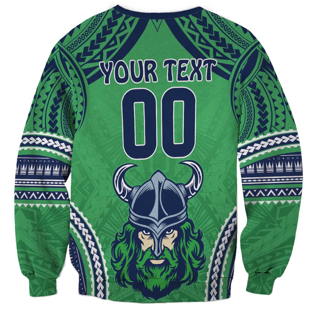 Raiders Rugby Custom Sweatshirt With Polynesian Style
