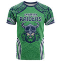Raiders Rugby Custom T Shirt With Polynesian Style