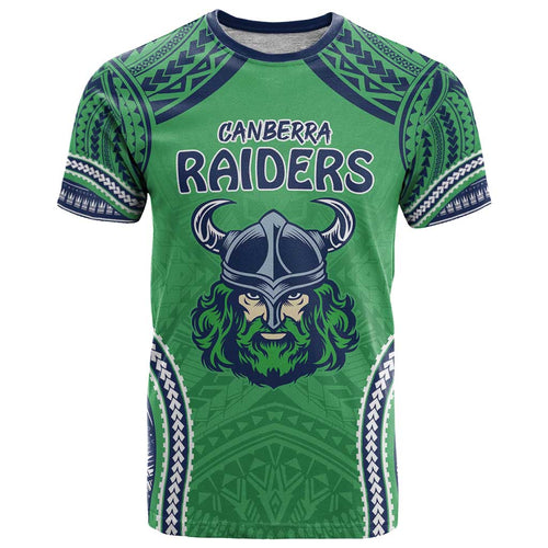 Raiders Rugby Custom T Shirt With Polynesian Style
