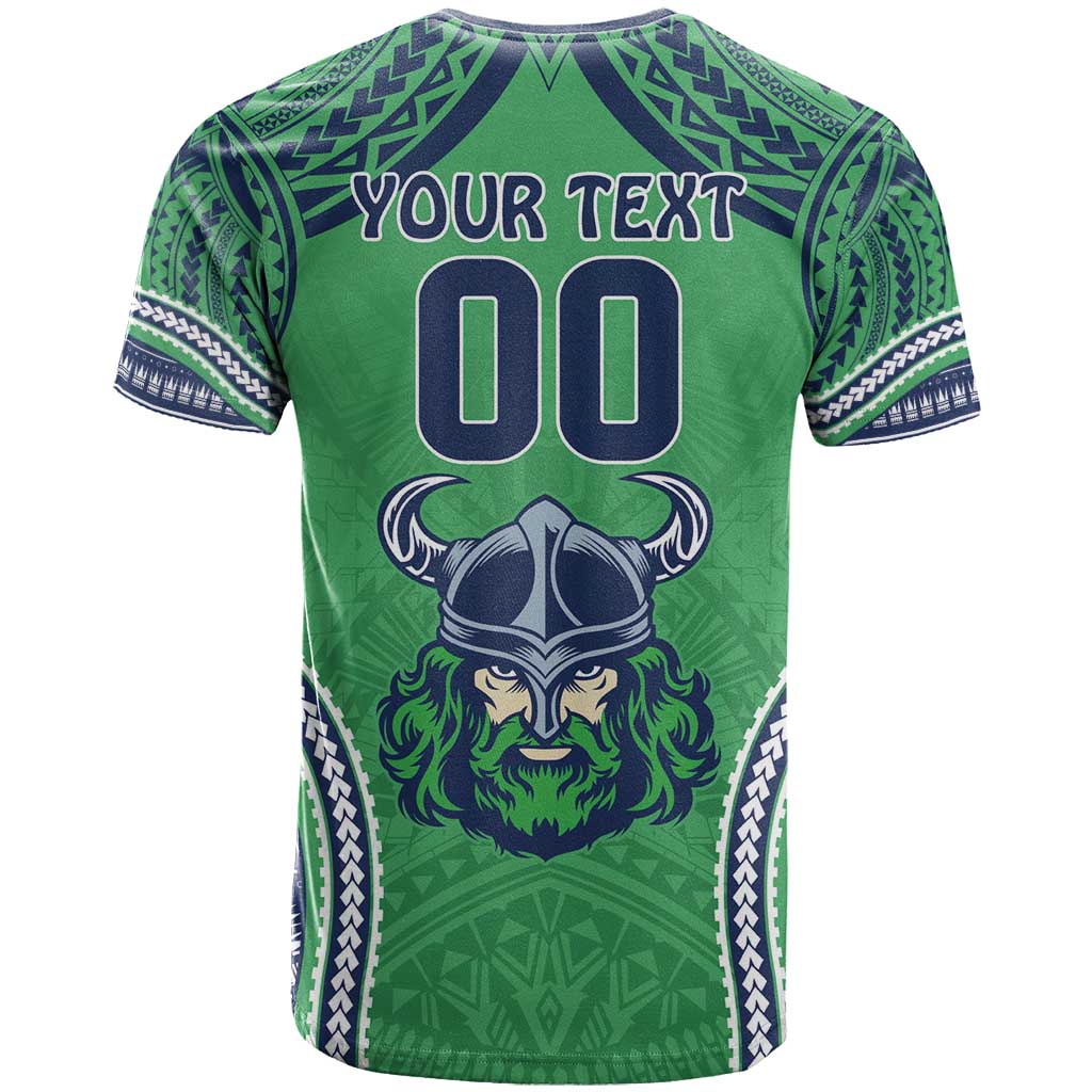 Raiders Rugby Custom T Shirt With Polynesian Style