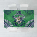 Raiders Rugby Custom Tablecloth With Polynesian Style