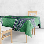 Raiders Rugby Custom Tablecloth With Polynesian Style