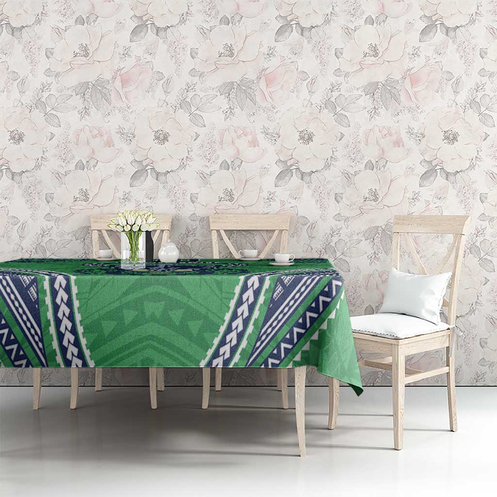 Raiders Rugby Custom Tablecloth With Polynesian Style