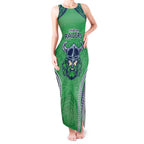Raiders Rugby Custom Tank Maxi Dress With Polynesian Style