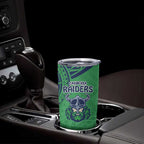 Raiders Rugby Custom Tumbler Cup With Polynesian Style