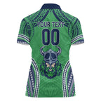 Raiders Rugby Custom Women Polo Shirt With Polynesian Style