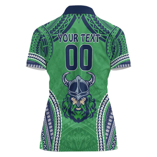 Raiders Rugby Custom Women Polo Shirt With Polynesian Style