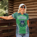 Raiders Rugby Custom Women Polo Shirt With Polynesian Style