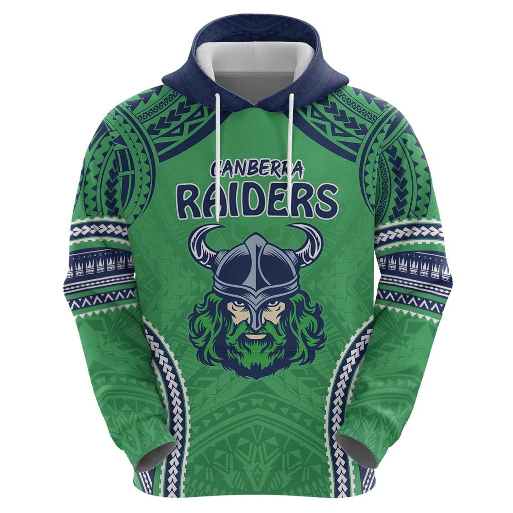 Raiders Rugby Custom Zip Hoodie With Polynesian Style