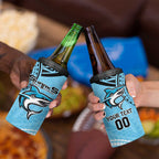 Sharks Rugby Custom 4 in 1 Can Cooler Tumbler With Polynesian Style