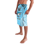 Sharks Rugby Custom Lavalava With Polynesian Style