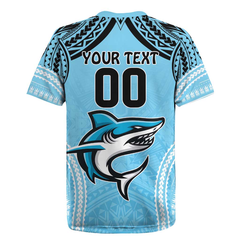 Sharks Rugby Custom Rugby Jersey With Polynesian Style