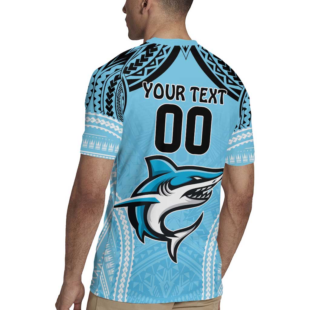 Sharks Rugby Custom Rugby Jersey With Polynesian Style