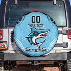 Sharks Rugby Custom Spare Tire Cover With Polynesian Style