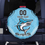 Sharks Rugby Custom Spare Tire Cover With Polynesian Style