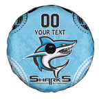 Sharks Rugby Custom Spare Tire Cover With Polynesian Style