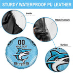 Sharks Rugby Custom Spare Tire Cover With Polynesian Style