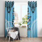 Sharks Rugby Custom Window Curtain With Polynesian Style