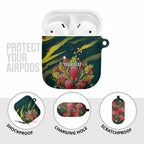 Australian Native Flower Personalised AirPods Case Banksia Nature’s Wild Flame - Aussie Hoodie