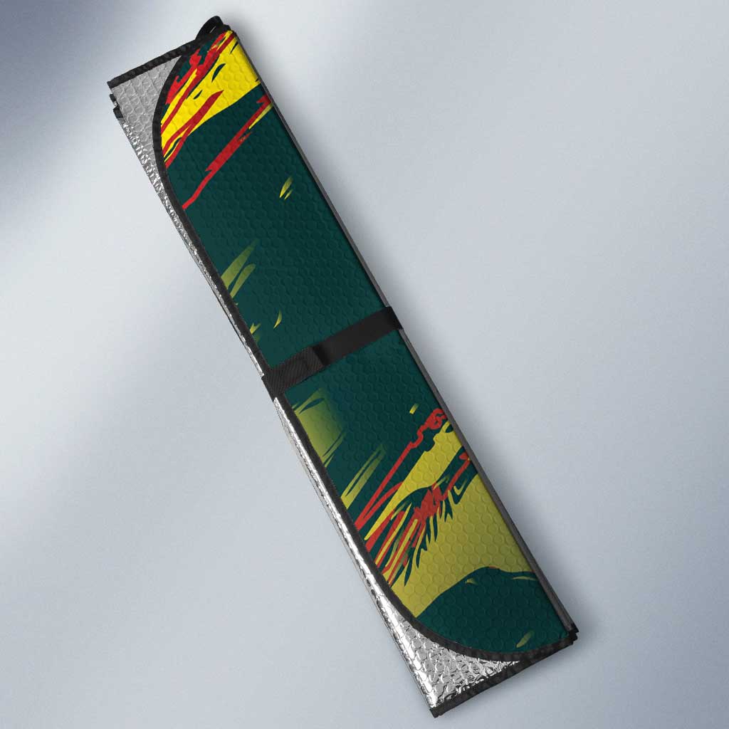 Australian Native Flower Personalised Auto Sun Shade Banksia Nature’s Wild Flame - Aussie Hoodie