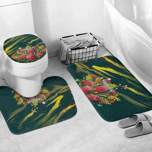 Australian Native Flower Personalised Bathroom Set Banksia Nature’s Wild Flame - Aussie Hoodie