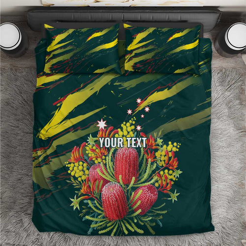 Australian Native Flower Personalised Bedding Set Banksia Nature’s Wild Flame - Aussie Hoodie