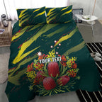Australian Native Flower Personalised Bedding Set Banksia Nature’s Wild Flame - Aussie Hoodie