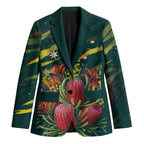 Australian Native Flower Personalised Blazer Banksia Nature’s Wild Flame - Aussie Hoodie