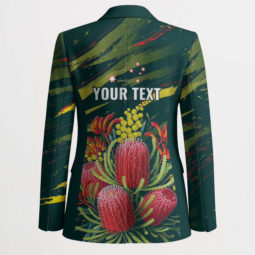 Australian Native Flower Personalised Blazer Banksia Nature’s Wild Flame - Aussie Hoodie