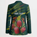 Australian Native Flower Personalised Blazer Banksia Nature’s Wild Flame - Aussie Hoodie