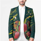 Australian Native Flower Personalised Blazer Banksia Nature’s Wild Flame - Aussie Hoodie