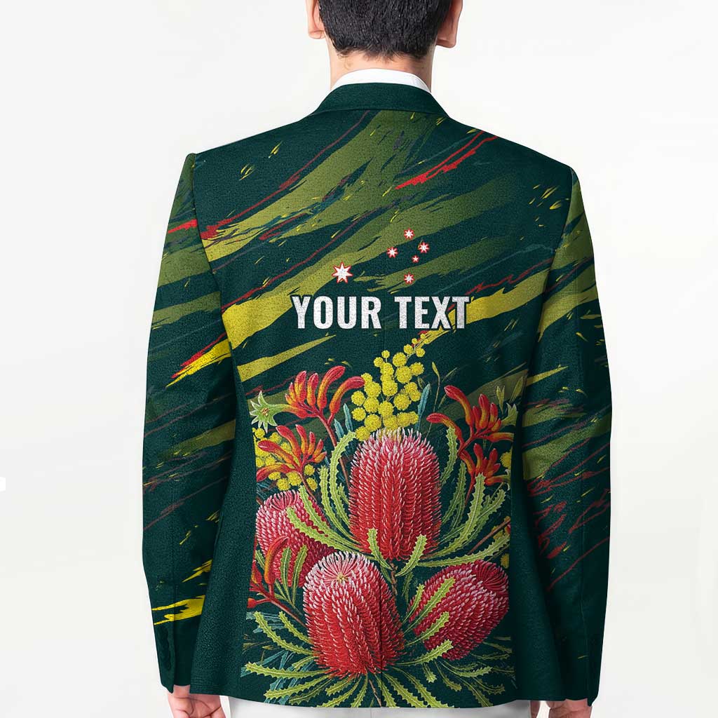Australian Native Flower Personalised Blazer Banksia Nature’s Wild Flame - Aussie Hoodie