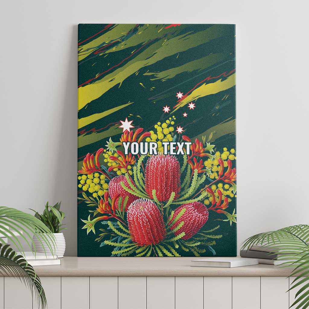 Australian Native Flower Personalised Canvas Wall Art Banksia Nature’s Wild Flame - Aussie Hoodie