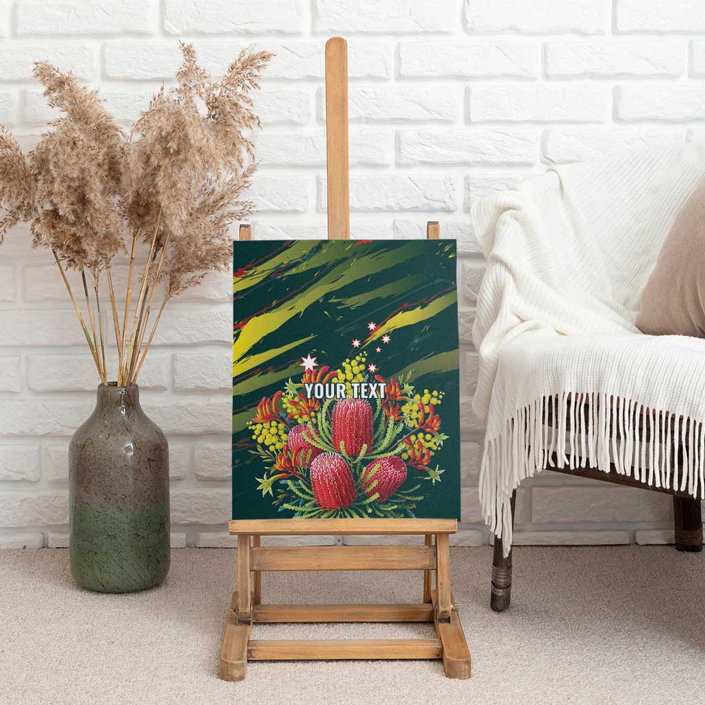 Australian Native Flower Personalised Canvas Wall Art Banksia Nature’s Wild Flame - Aussie Hoodie